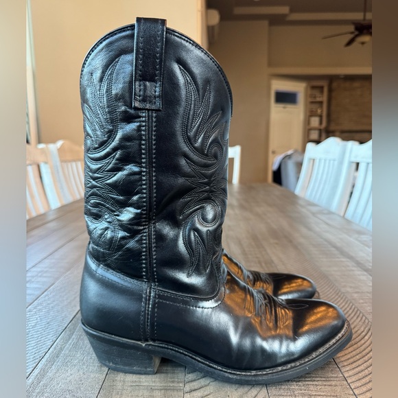Laredo Paris Round Toe Casual Boots Mid-Calf Black Men’s Size 9 EW